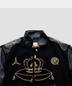 Jeff Hamilton Crown Royal x Purple Brand Varsity Jacket