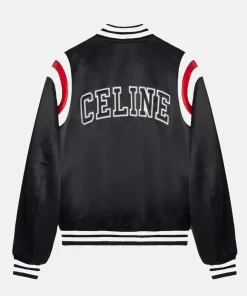 Kim Tae-Hyung Celine Black Varsity Bomber Jacket