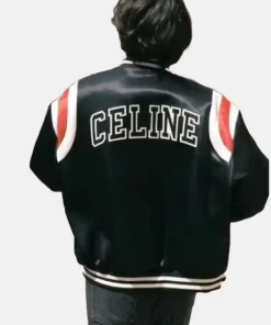 Kim Tae-Hyung Celine Black Varsity Jacket