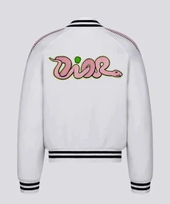 Kylian Mbappe DIOR AND KAWS Varsity Jacket