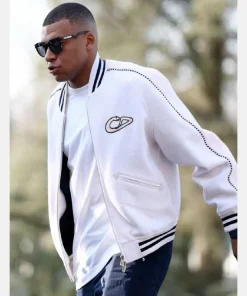 Kylian Mbappe Real Madrid Dior Varsity Bomber Jacket