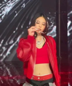 Like JENNIE Red Jacket