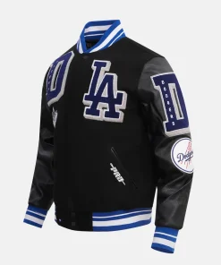 Magic Johnson Dodgers Bomber Jacket Black