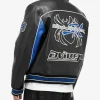 Mens Avirex Black Spider Leather Jacket