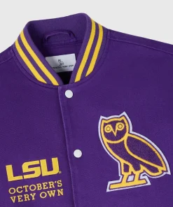 OVO LSU Tigers Varsity Jacket Purple