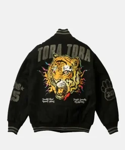 PalaceToraToraBlackVarsityJacket