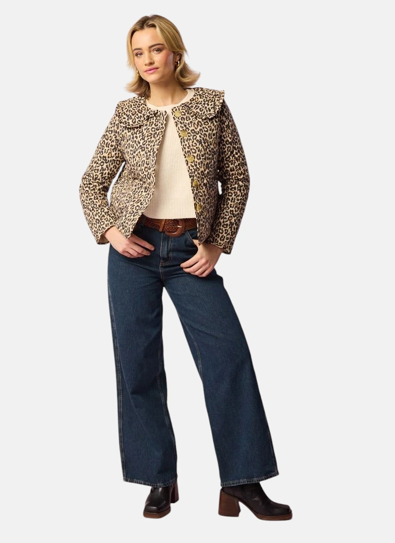 Gorgeous Brooke Leopard print Cotton Jacket