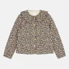 Gorgeous Brooke Leopard Print Cotton Frill Collar Jacket