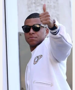 Real Madrid Kylian Mbappe Dior Varsity Jacket