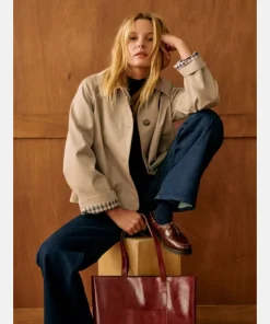 Sezane Bobby Light Beige Jacket