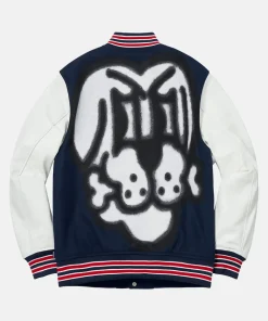 Supreme Bone Blue Varsity Jacket Men