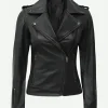 TheBoysS04KimikoMiyashiroKarenFukuharaBlackLeatherMotorcycleJacket
