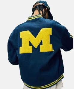 Unisex Michigan Wolverines Varsity Bomber Jacket