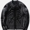 Vanson Bones Flat-Track All Leather Jacket Black