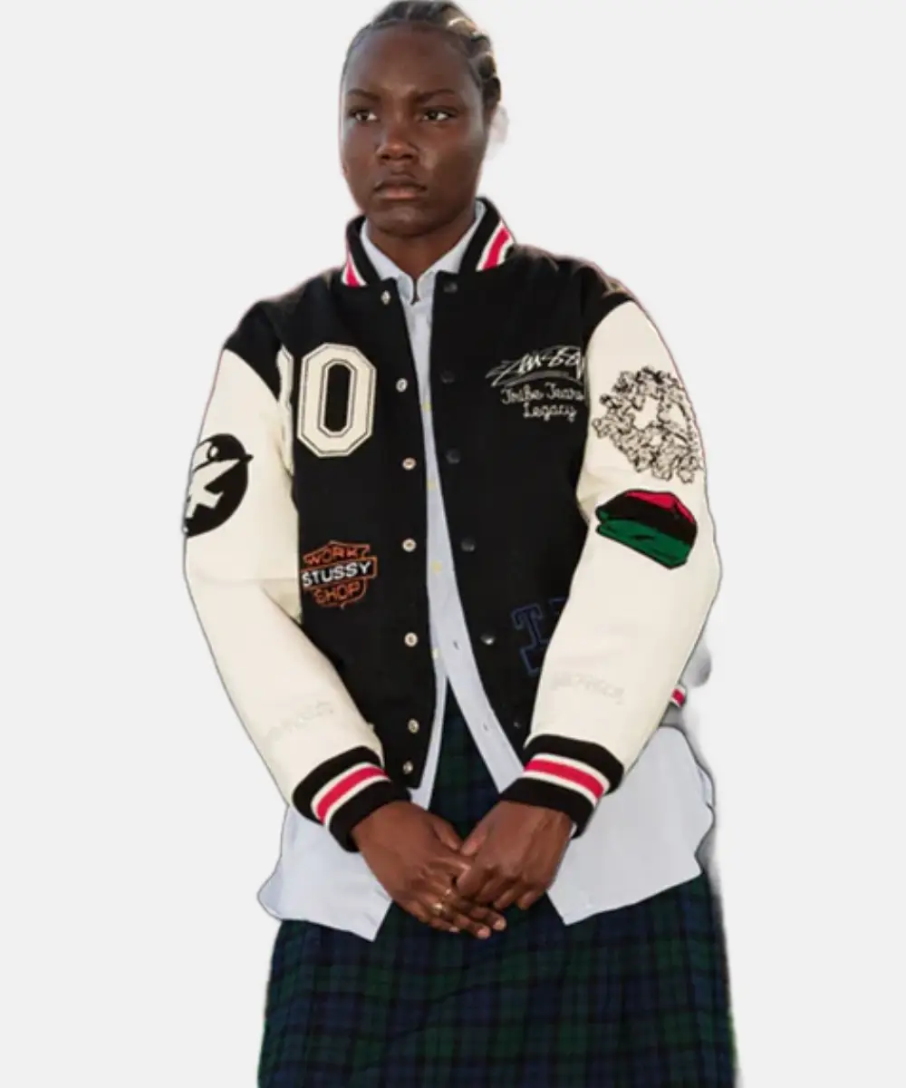 Women Stussy x Denim Tears X Our Legacy Varsity Jacket