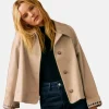 Women's Style Sezane Bobby Trench Coat - Light Beige
