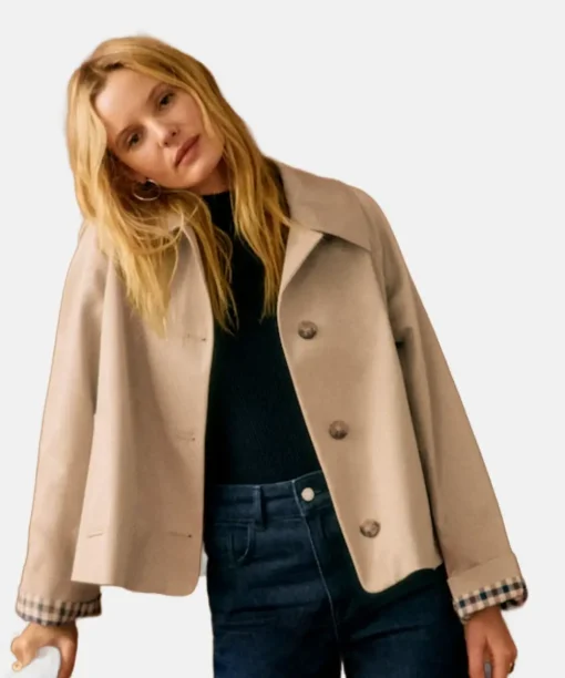 Women's Style Sezane Bobby Trench Coat - Light Beige