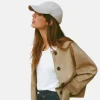 Women's Zara Brown Faux Suede Jacket