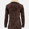 Yellowstone Beth Dutton Brown Shearling Coat