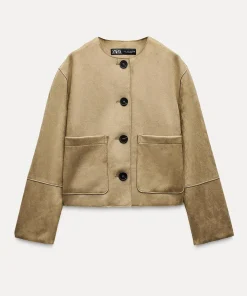 Zara Faux Suede Jacket