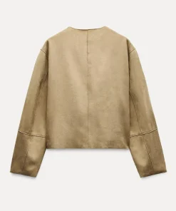 Zara Faux Suede Jacket Women