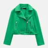 Zara Green Suede Jacket
