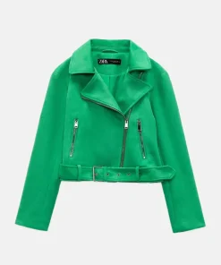 Zara Green Suede Jacket