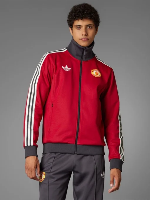 2025 adidas manchester united red track jacket