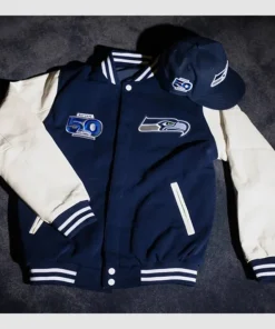 50th-Season-Seattle-Seahawks-Blue-White-Varsity-Jacket