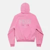 Balenciaga Pink Paris France Strass Zip-up Hoodie Small Fit