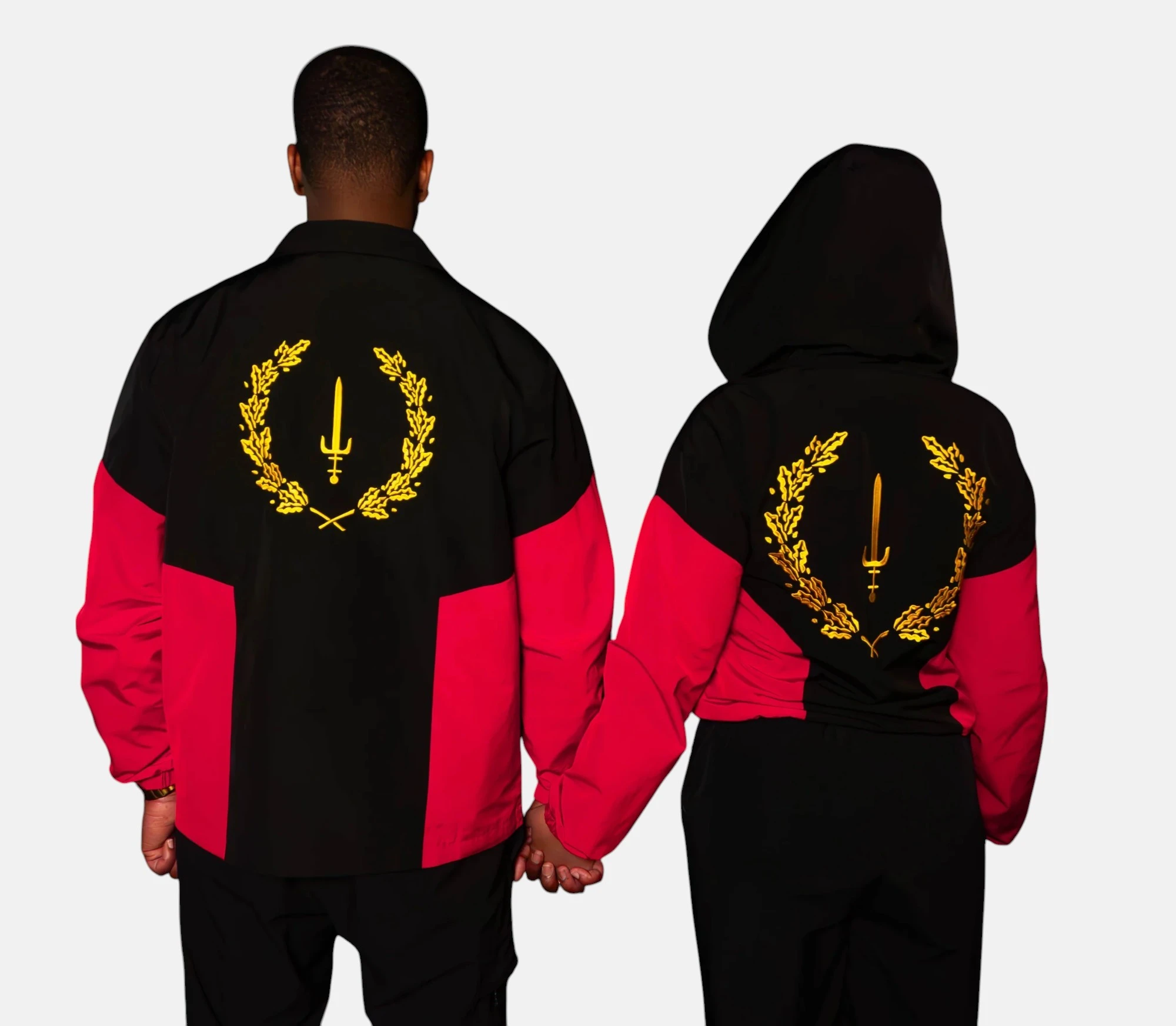 Black American Heritage Sign Logo Flag Jacket