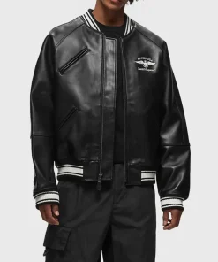 Black Avirex Stadium Jacket