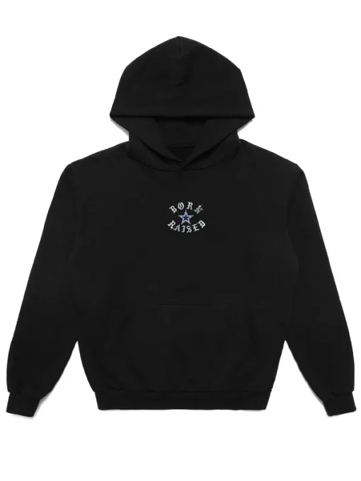 Born x raised dallas cowboys chrome rocker hoodie black