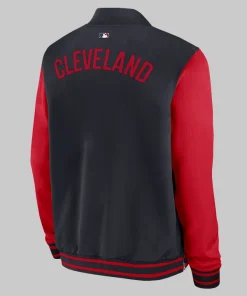 Cleveland-Guardians-Authentic-Collection-Dugout-Mens-Nike-MLB-Full-Zip-Bomber-Jacket