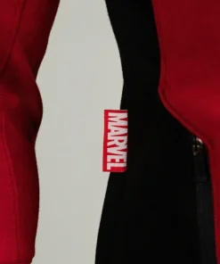Deadpool hoodie red and black