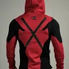 Deadpool red and black hoodie