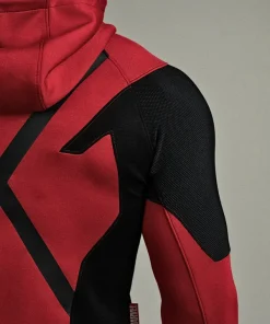 Deadpool red and black performance hoodie