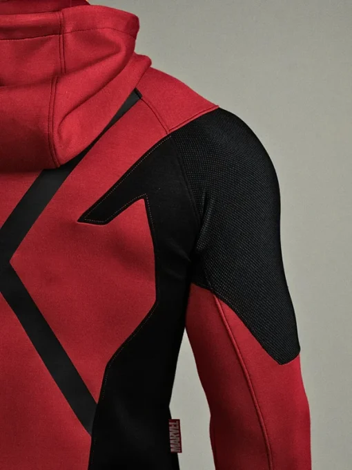 Deadpool red and black performance hoodie