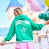 Disneyland Varsity Zip Hoodie Green