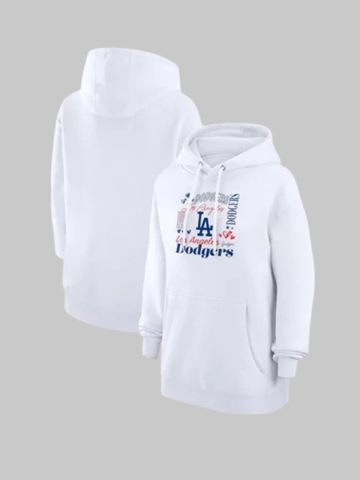 Dodgers g iii 4her by carl banks collage team hoodie white