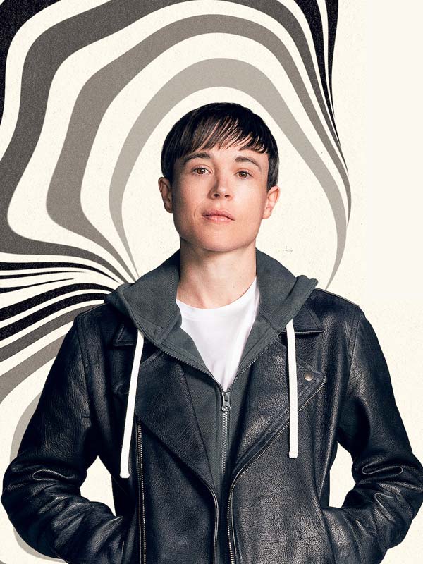 Elliot page the umbrella academy viktor hargreeves black jacket 43167