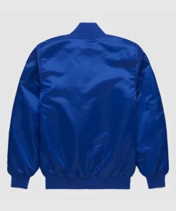 Jackie robinson dodgers satin blue starter jacket