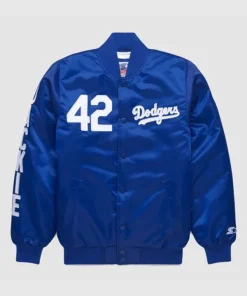 Jackie robinson los angeles dodgers 42 jacket blue