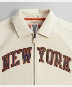 Kith & Avirex for the New York Knicks Icon Jacket Off White