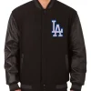 La dodgers black varsity jacket