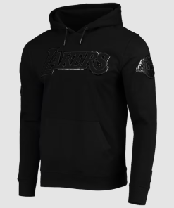 Los-Angeles-Lakers-Triple-Gloss-Hoodie-Black