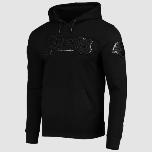 Los-Angeles-Lakers-Triple-Gloss-Hoodie-Black