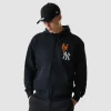 Mlb subway series black zip front hoodie