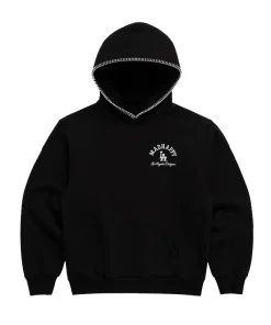 Madhappy dodgers fleece hoodie black