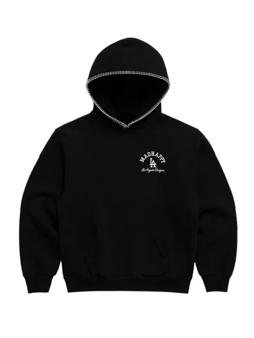Madhappy dodgers fleece hoodie black